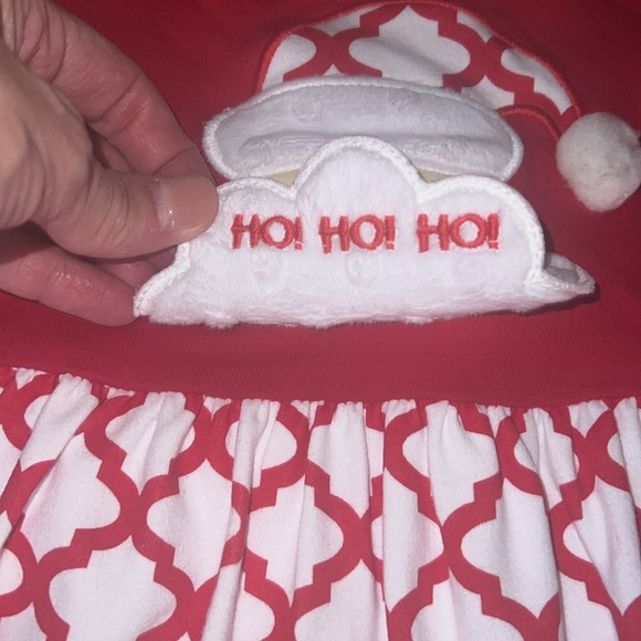 Zuccini girls red santa embellished dress size 6X EUC - Picture 3 of 8